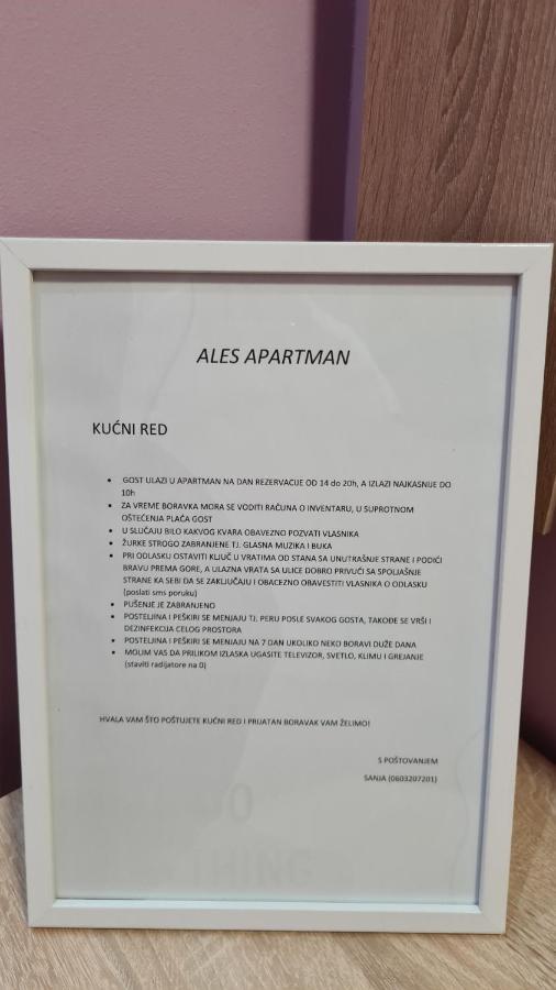 Ales Apartman Сомбор Екстериор снимка